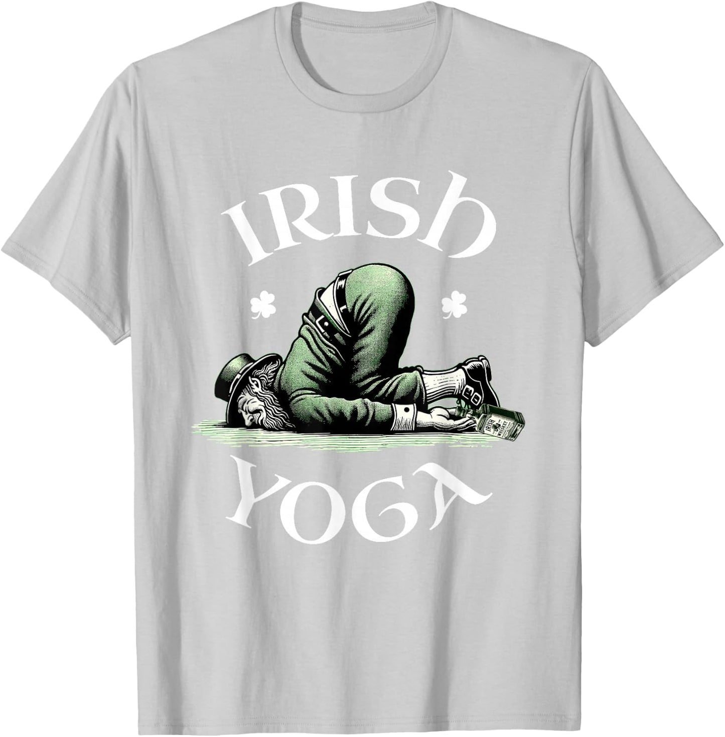 Irish Yoga Festive Green St. Paddy's Day Humor T-Shirt - T-Shirt | Ash