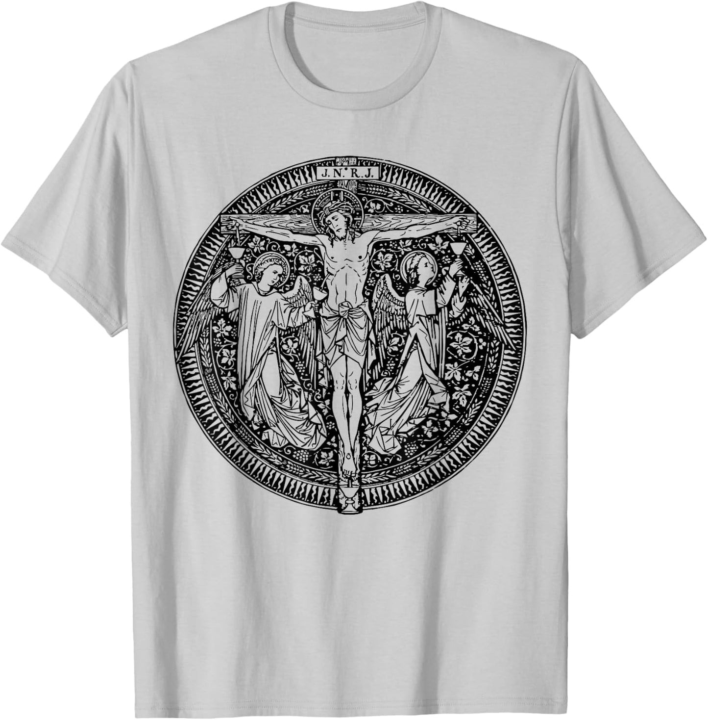 Devotion to Most Precious Blood of Jesus Christ Catholic T-Shirt - T-Shirt | Ash