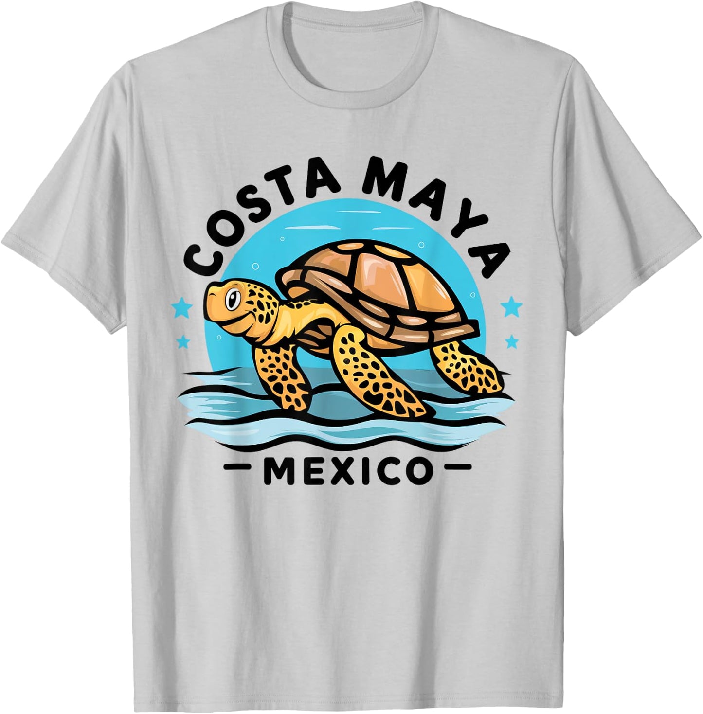 Costa Maya Mexico Turtle Vacation Souvenir Beach Men Women Girls Kids T-Shirt - T-Shirt | Ash