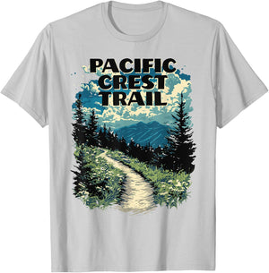 Symbiosis Supply Co. Pacific Crest Trail Classic Fit , Grey, Small T-Shirt - T-Shirt | Ash