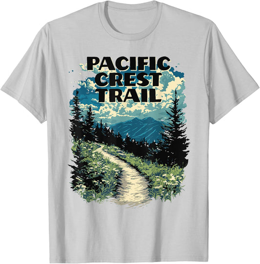 Symbiosis Supply Co. Pacific Crest Trail Classic Fit , Grey, Small T-Shirt - T-Shirt | Ash