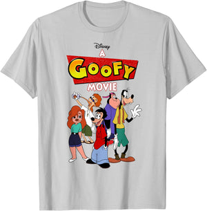 Disney A Goofy Movie Group Shot Logo T-Shirt - T-Shirt | Ash