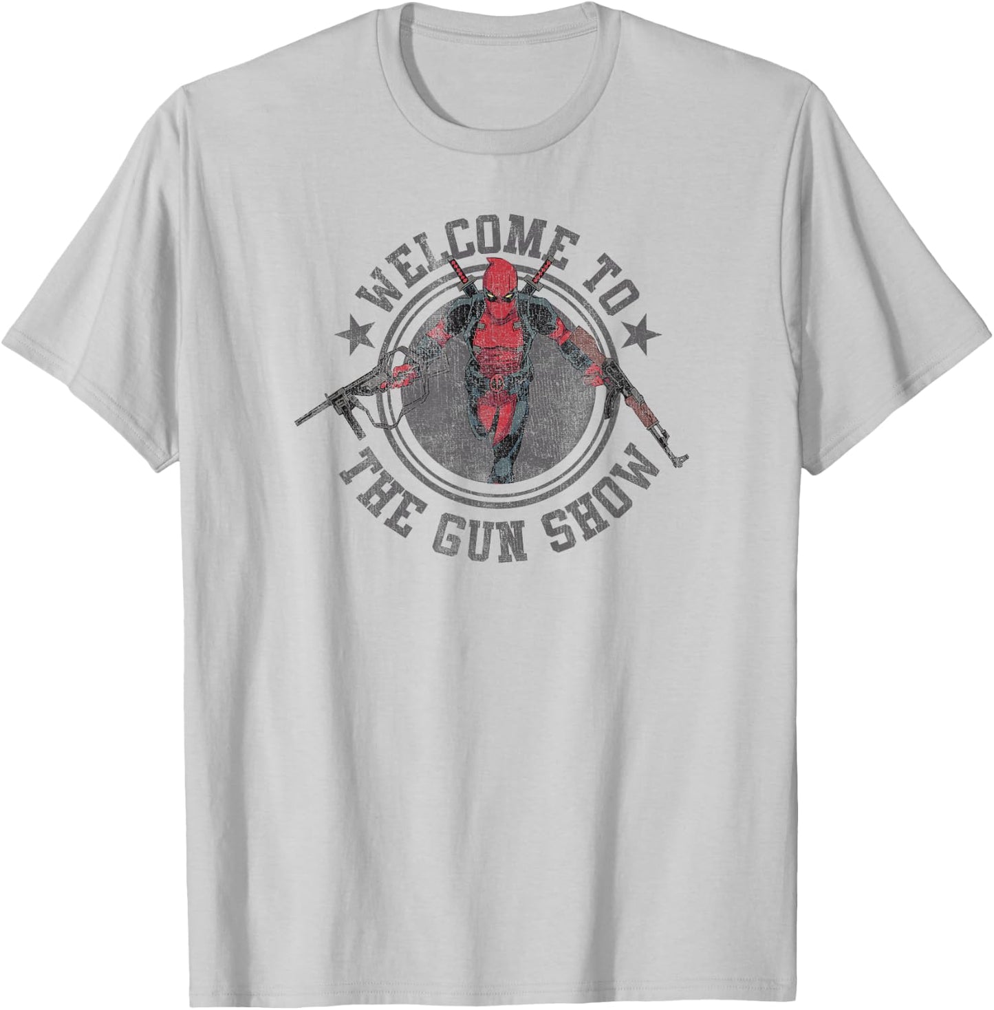 Marvel Deadpool Welcome to The Gun Show Vintage Comic T-Shirt - T-Shirt | Ash