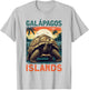 Vintage Galápagos Islands Sea Turtle Ecuador T-Shirt - T-Shirt | Ash