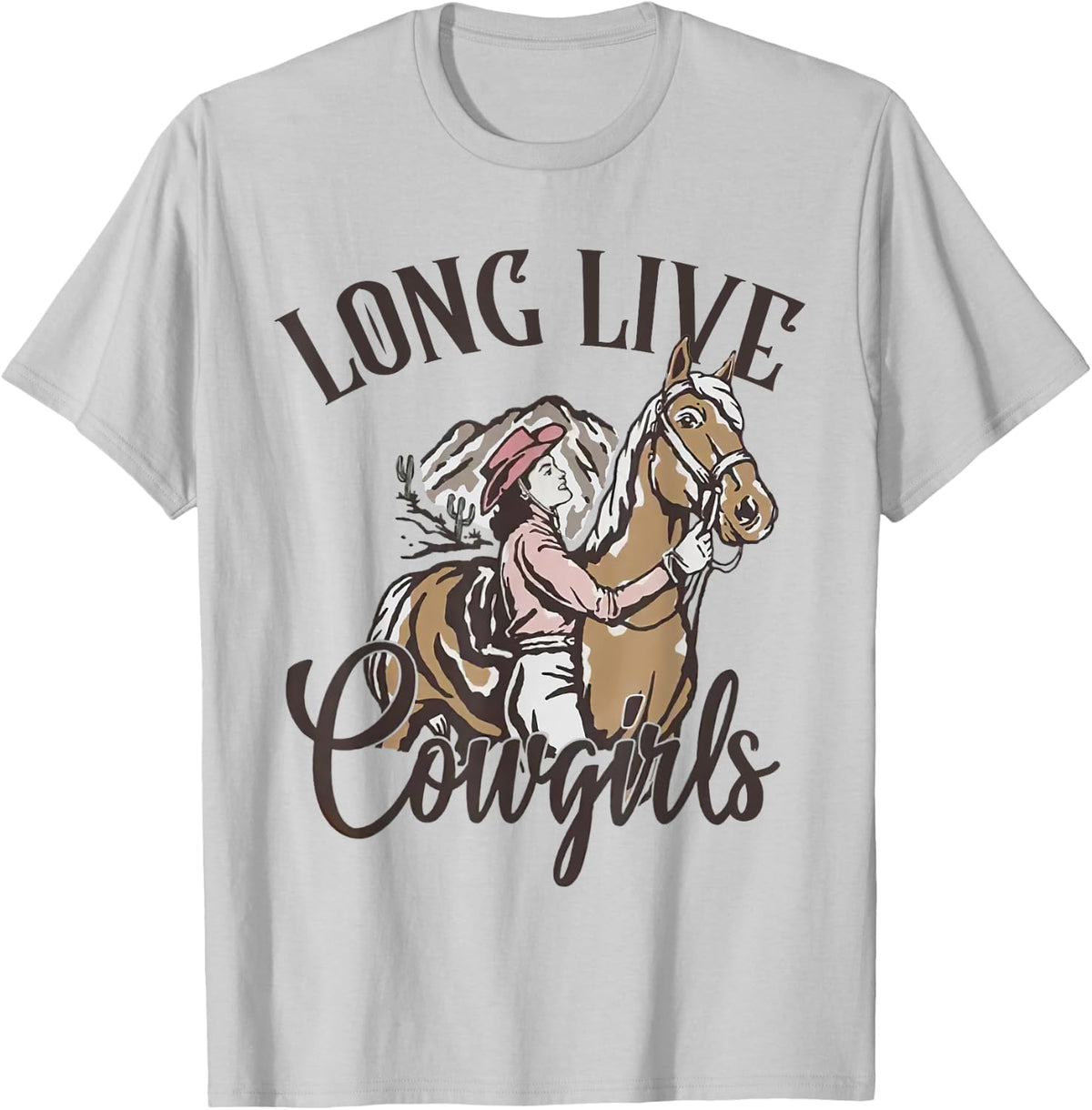 Long Live Howdy Western Country Cowgirls Let's Go Girls T-Shirt - T-Shirt | Ash