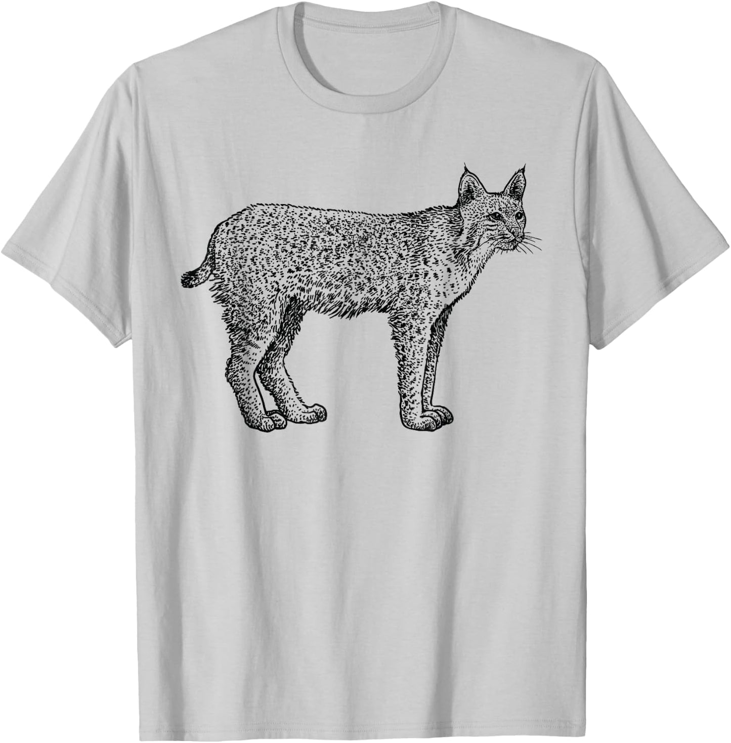 Bobcat Wildlife Shirt Sprit Animal for Kids Men Women T-Shirt - T-Shirt | Ash