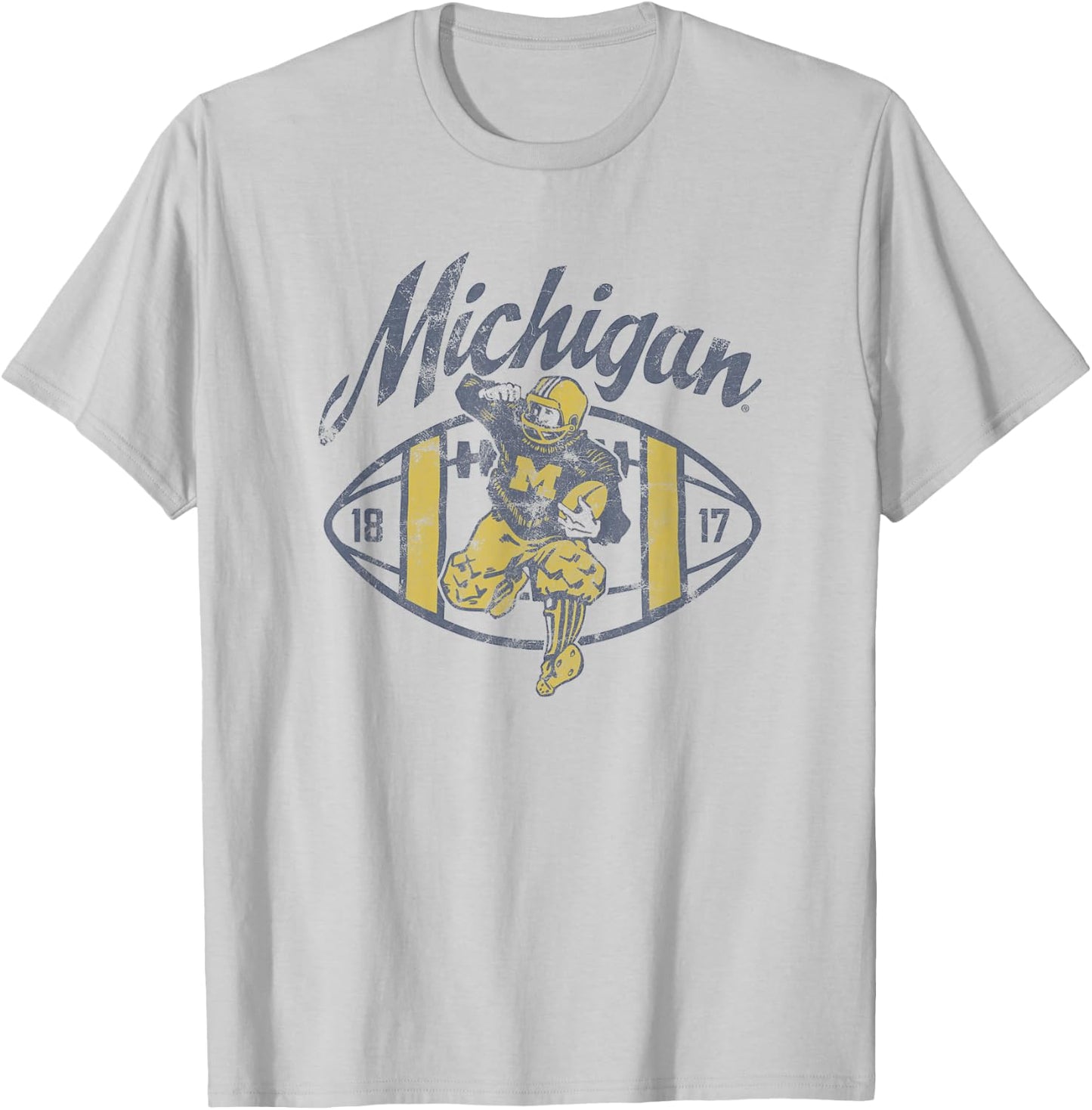University of Michigan Wolverines U of M Spirit Collection T-Shirt - T-Shirt | Ash