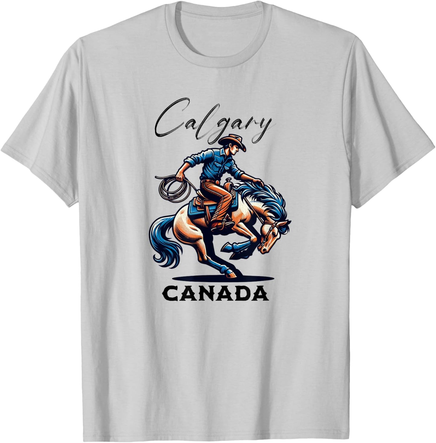 Calgary Canada Rodeo T-Shirt - T-Shirt | Ash