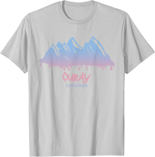 Vintage Ouray Colorado Hiking Adventure Outdoor T-Shirt - T-Shirt | Ash