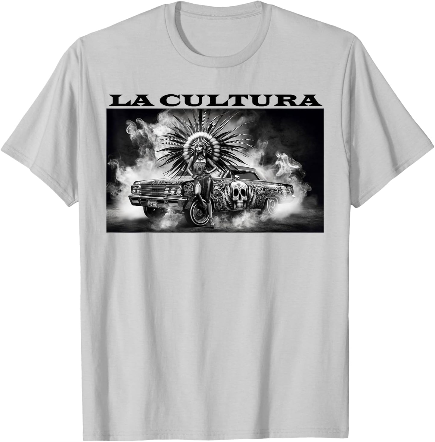 Chicano Mexican Culture Lowriders Aztec Classic La Cultura T-Shirt - T-Shirt | Ash