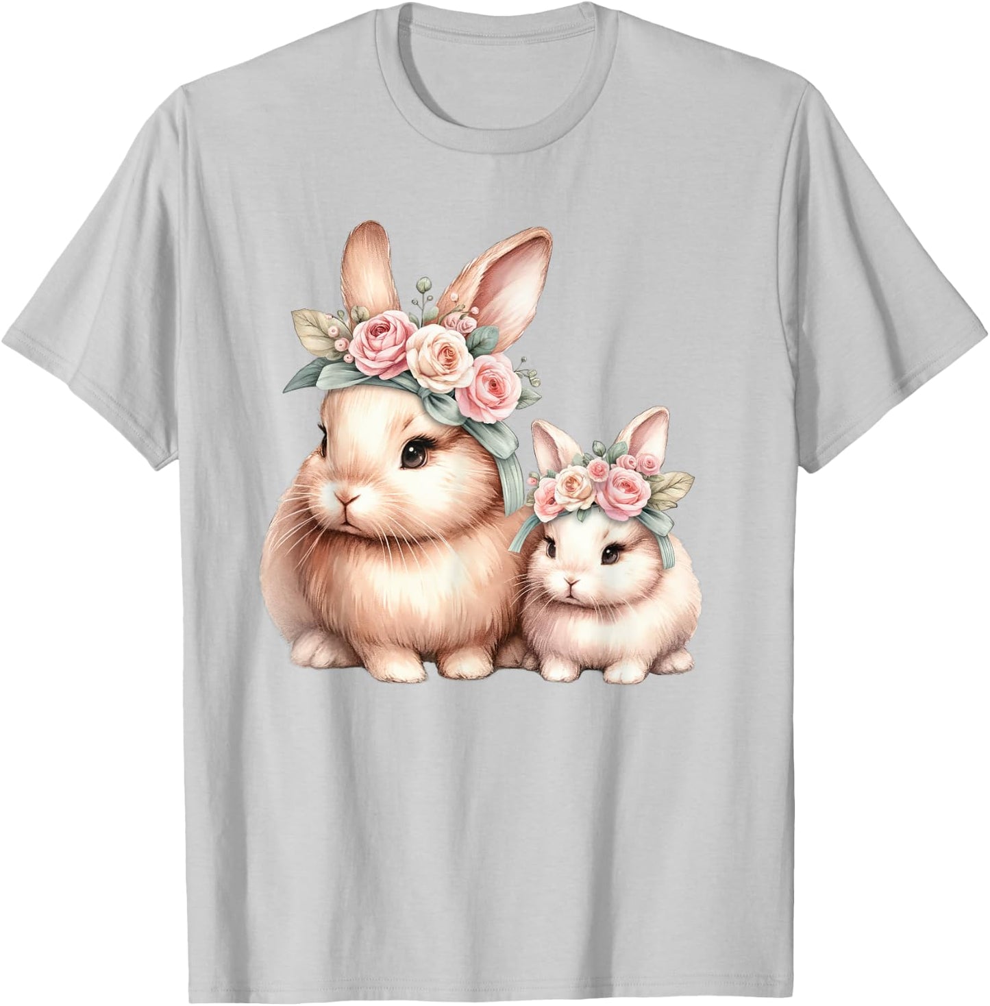 Mama Bunny Rabbit Owner New Mom Mommy For Mothers Day T-Shirt - T-Shirt | Ash