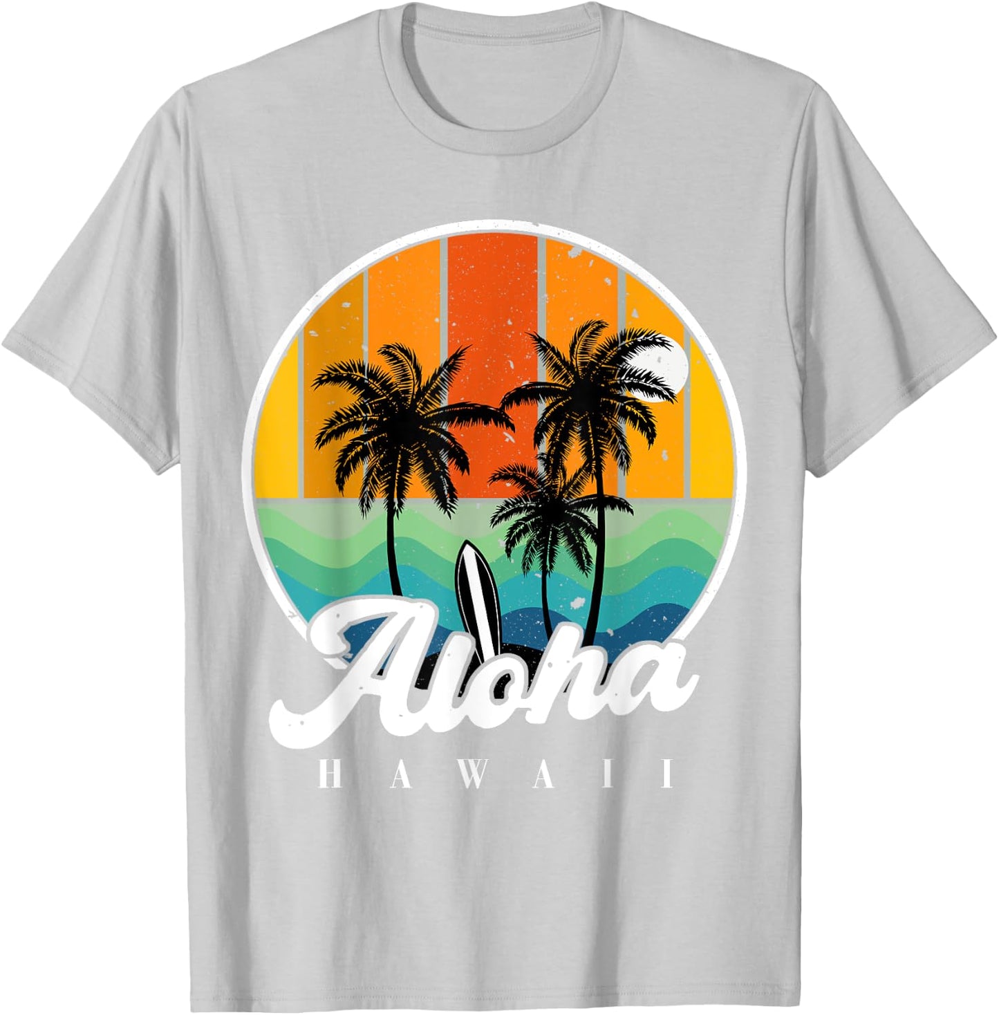 Aloha Hawaiian-Shirt Palm Beach Hawaii Kids Youth Teen Girl T-Shirt - T-Shirt | Ash