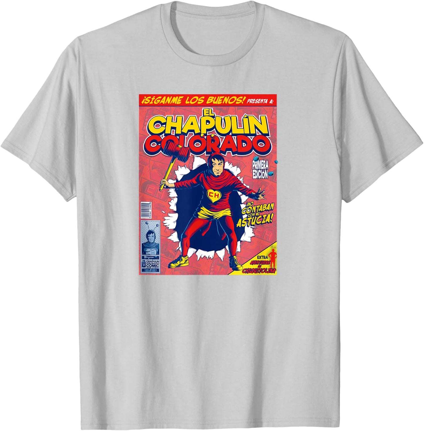 Chapulin Colorado - Fun Desings for Kids, Teen, Women & Men T-Shirt - T-Shirt | Ash