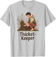 Thicket-Keeper Earthy Wildlife Graphic T-Shirt - T-Shirt | Ash