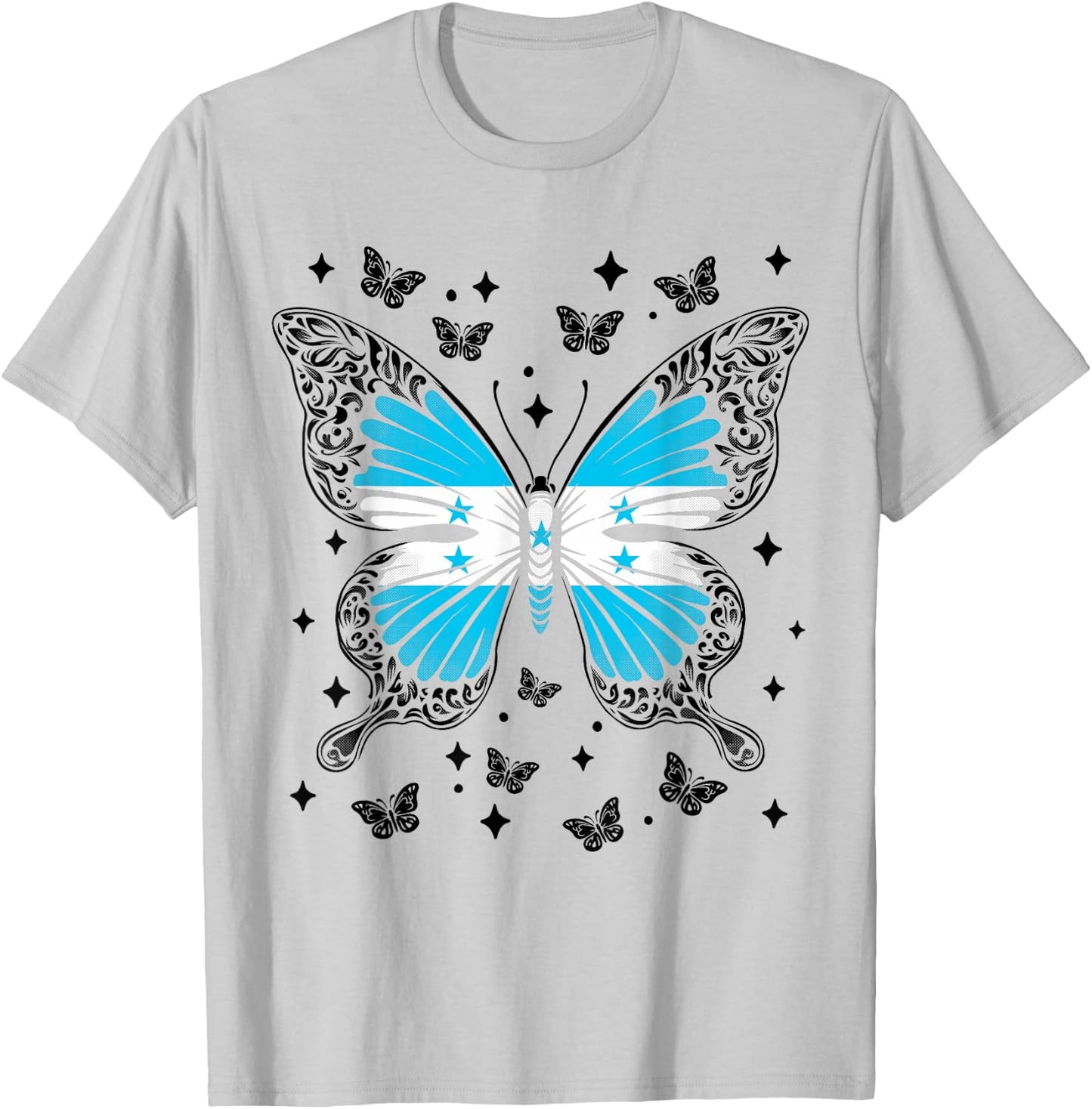 Honduran Butterfly Honduras T-Shirt - T-Shirt | Ash