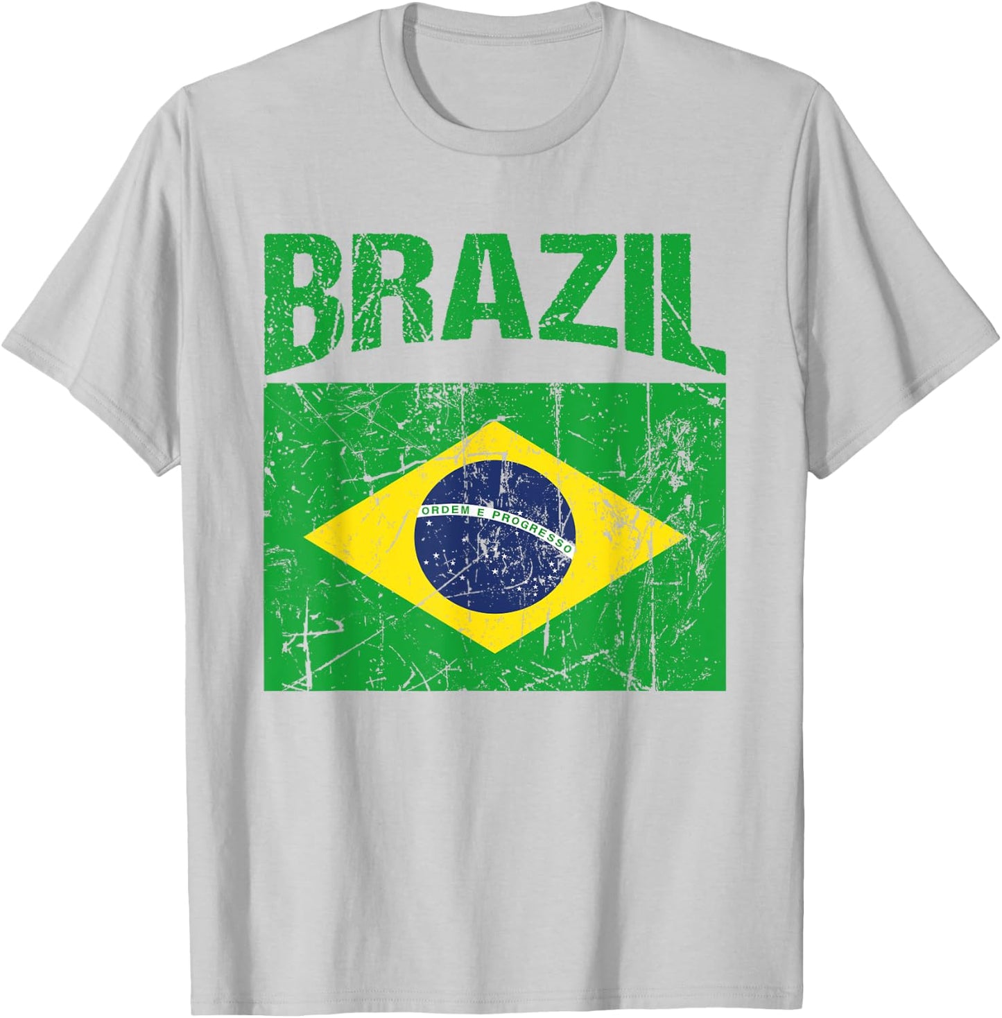 Brazilian Flag Brazil Women Men Kids Brasil T-Shirt - T-Shirt | Ash