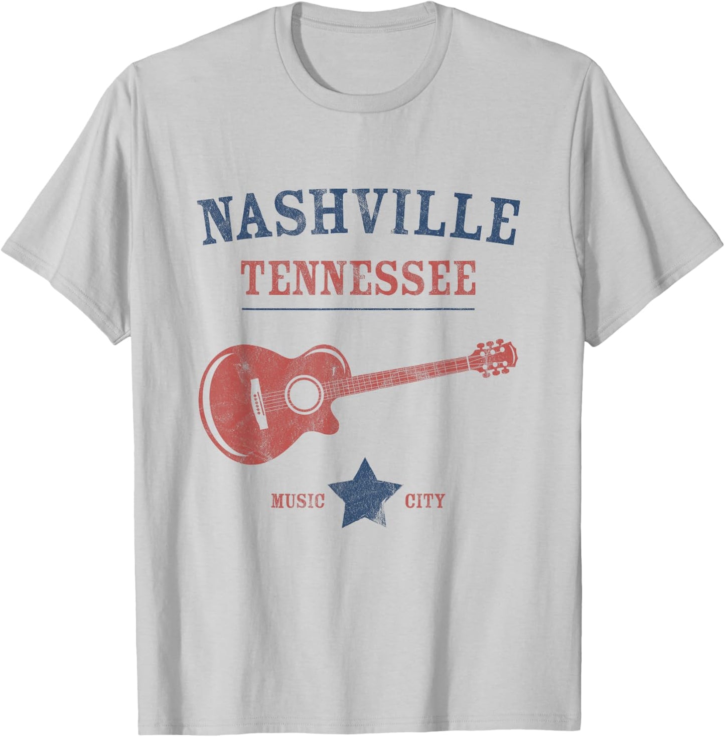 Nashville - Guitar T-Shirt - T-Shirt | Ash