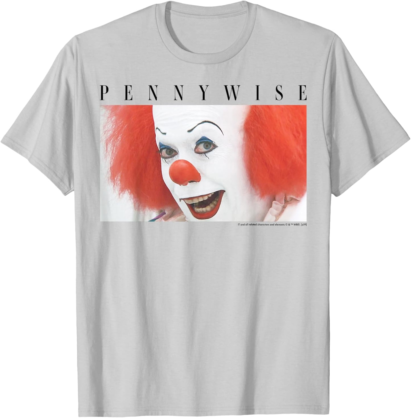 It Miniseries Pennywise Portrait Panel T-Shirt - T-Shirt | Ash