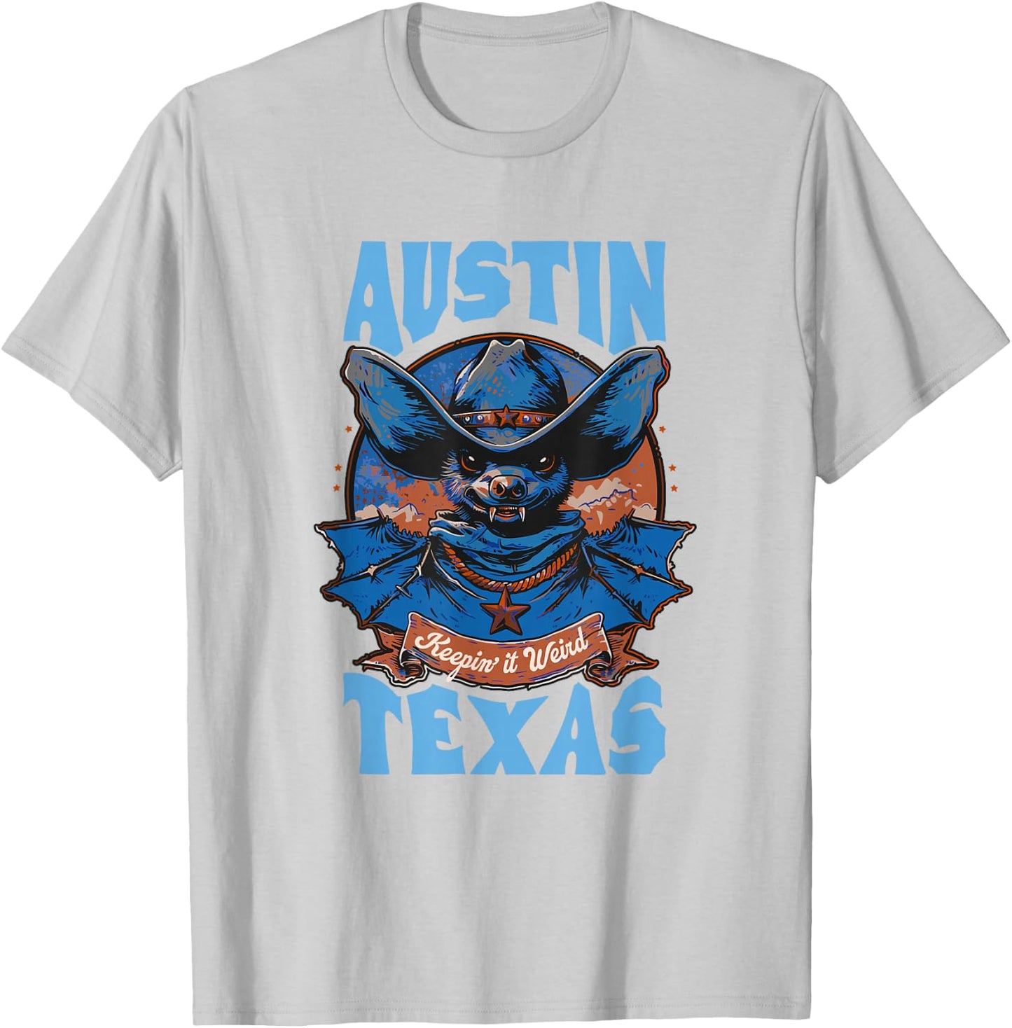 Texas Pride - Keep It Weird Austin - Austin Bats T-Shirt - T-Shirt | Ash