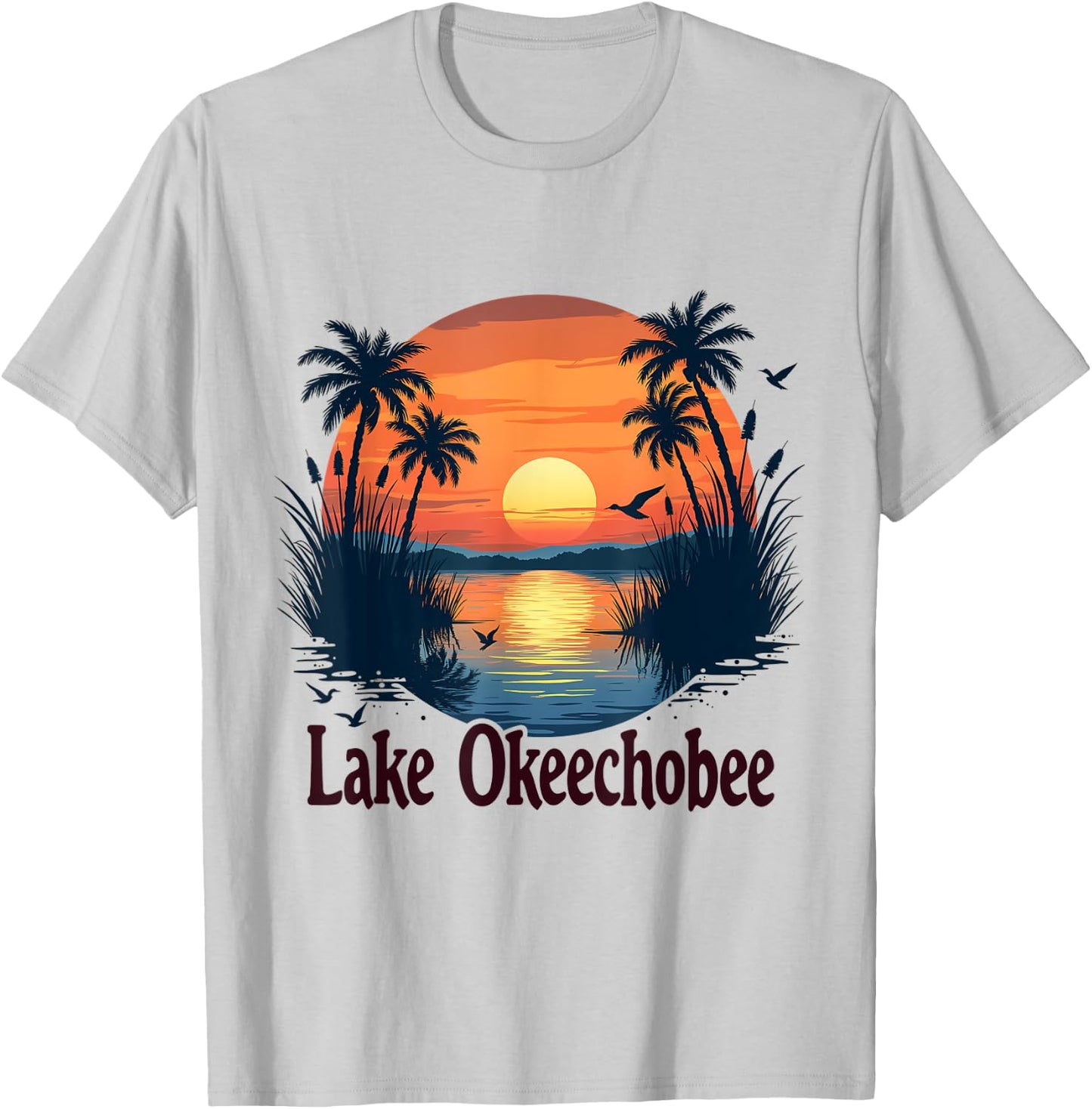 Lake Okeechobee T-Shirt - T-Shirt | Ash