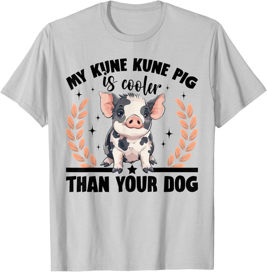 Kune Kune Pig Owner Pig Breeder Supplies Kunekune Girl T-Shirt - T-Shirt | Ash