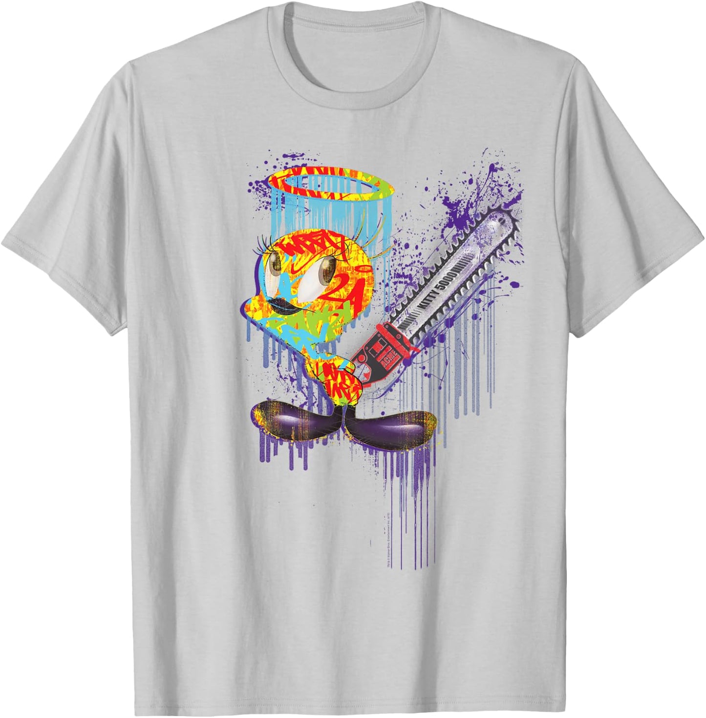Looney Tunes Audacious Tweety T-Shirt - T-Shirt | Ash