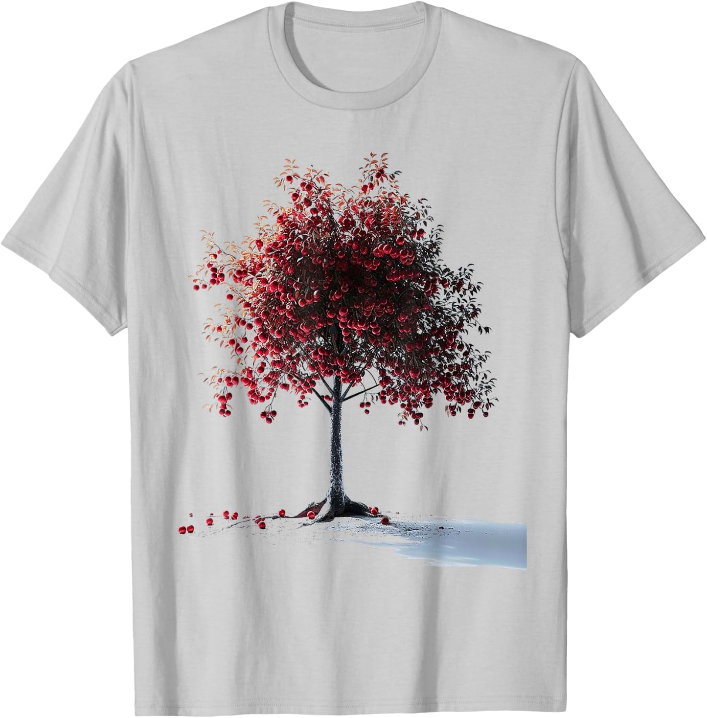 Tree Abstract Graphic Nature Artwork Drawing Tree T-Shirt - T-Shirt | Ash