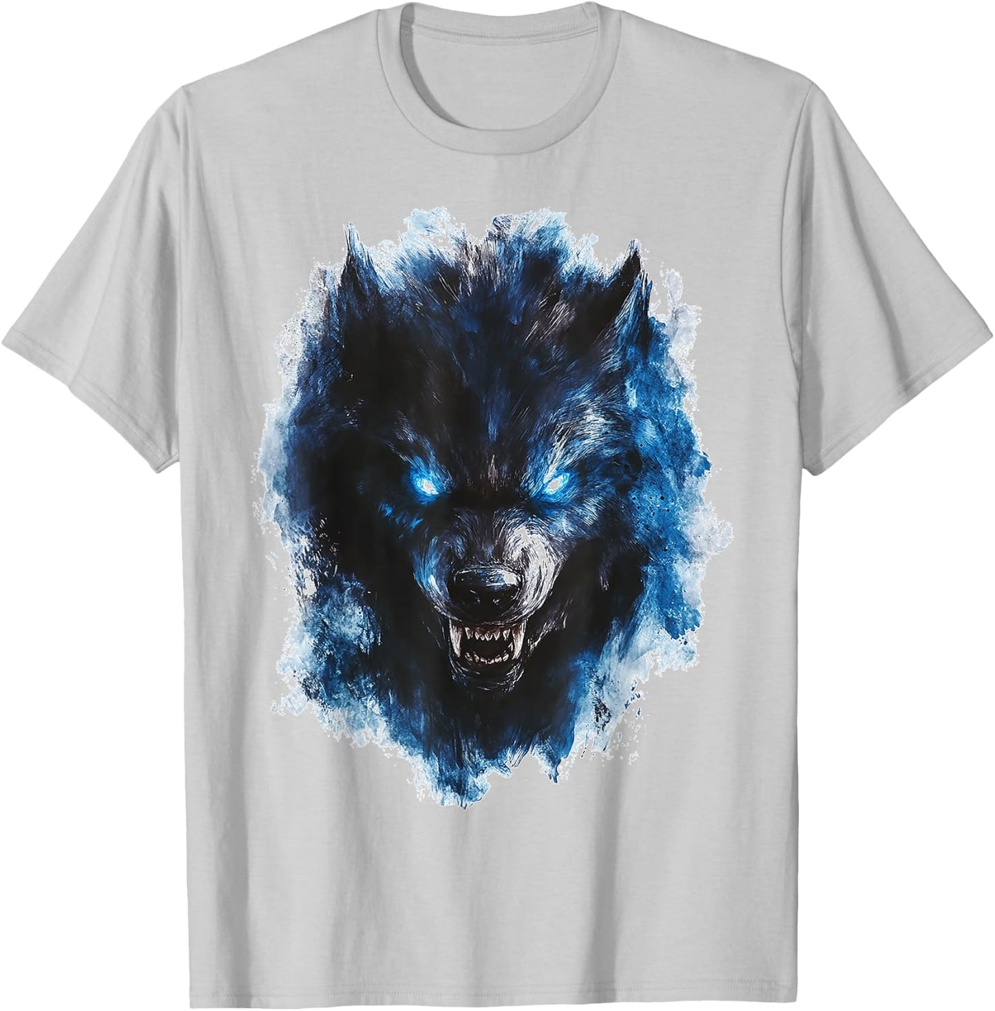 Werewolf Mythical Graphic Fantasy Artwork Werewolf T-Shirt - T-Shirt | Ash