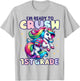 Crush 1st Grade Girls Back to School Unicorn First Day Cute T-Shirt - T-Shirt | Ash