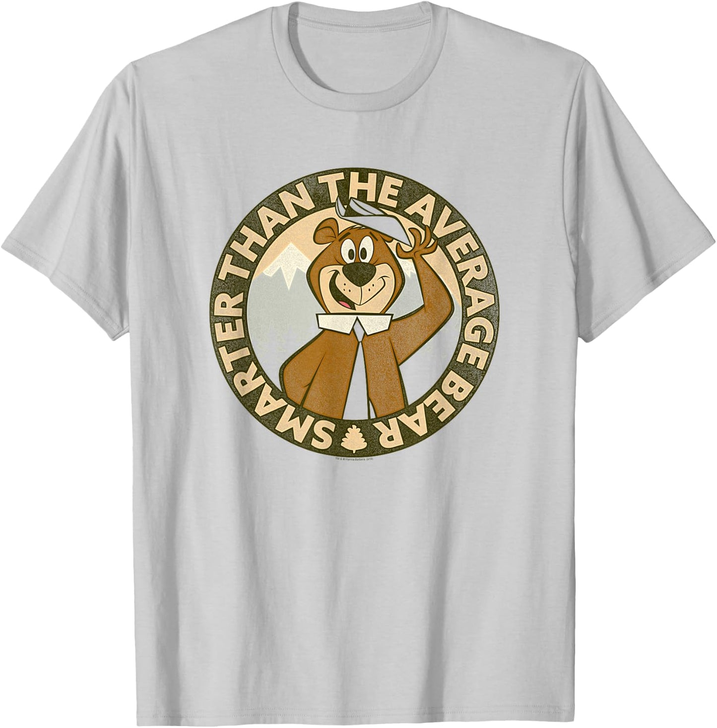 Yogi Bear Smarter Than Average T-Shirt - T-Shirt | Ash