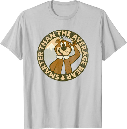 Yogi Bear Smarter Than Average T-Shirt - T-Shirt | Ash