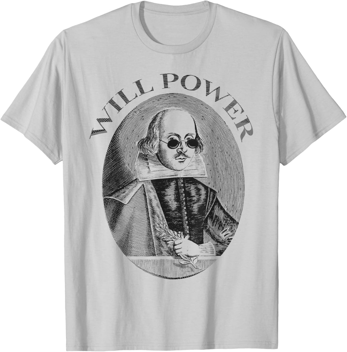 William Shakespeare WILL POWER T-Shirt - T-Shirt | Ash