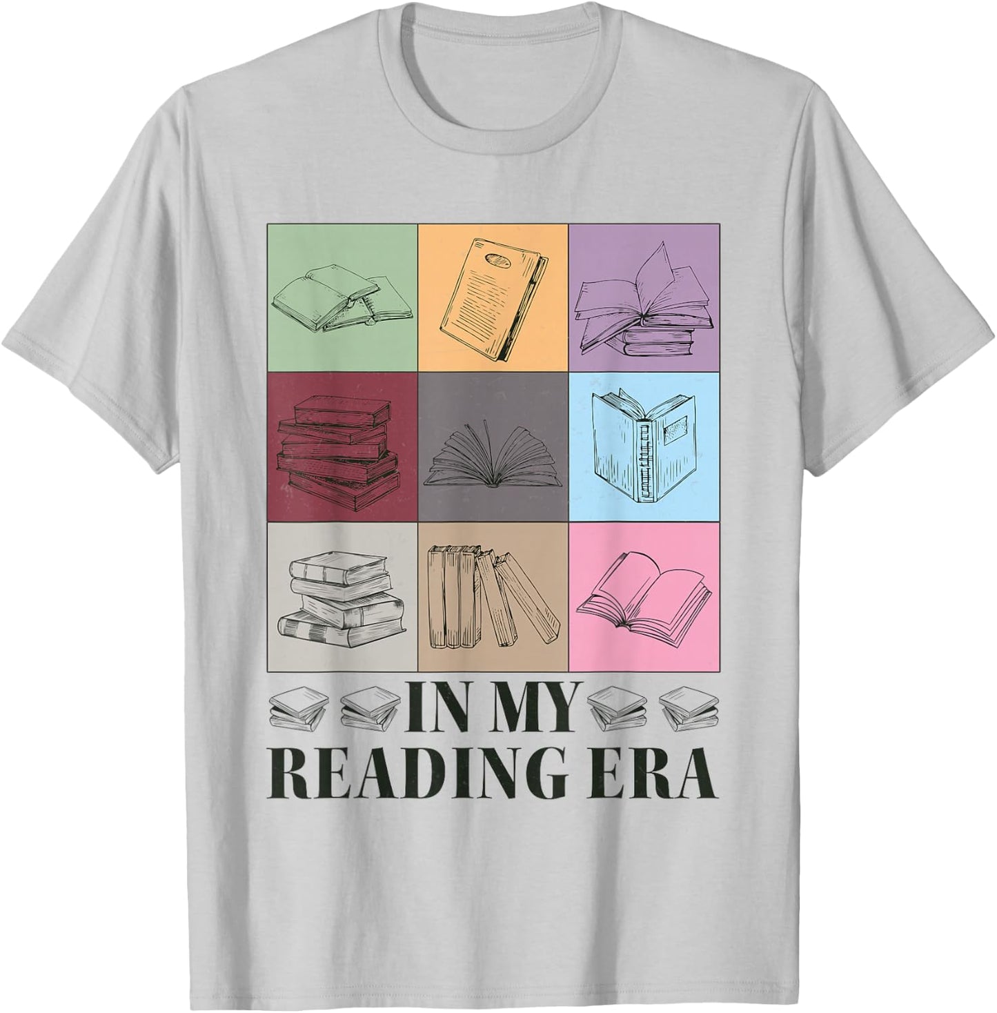 in My Reading Era Bookish Book Lover Book Reader T-Shirt - T-Shirt | Ash