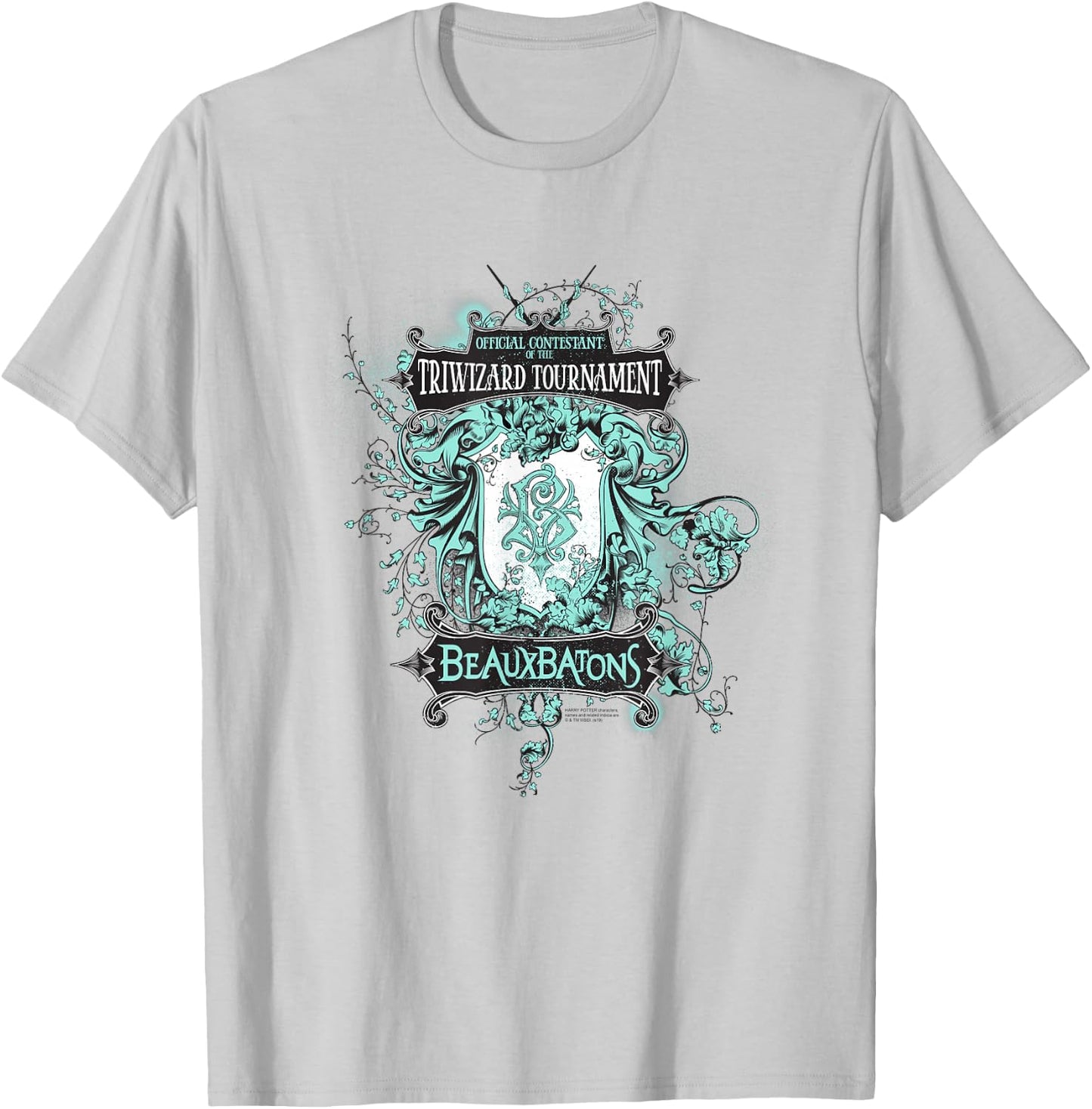 Harry Potter Beauxbatons Crest T-Shirt - T-Shirt | Ash