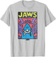 Jaws Neon Poster T-Shirt - T-Shirt | Ash