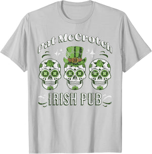 Pat McCrotch Irish Pub Adult Funny St. Patricks Day T-Shirt - T-Shirt | Ash
