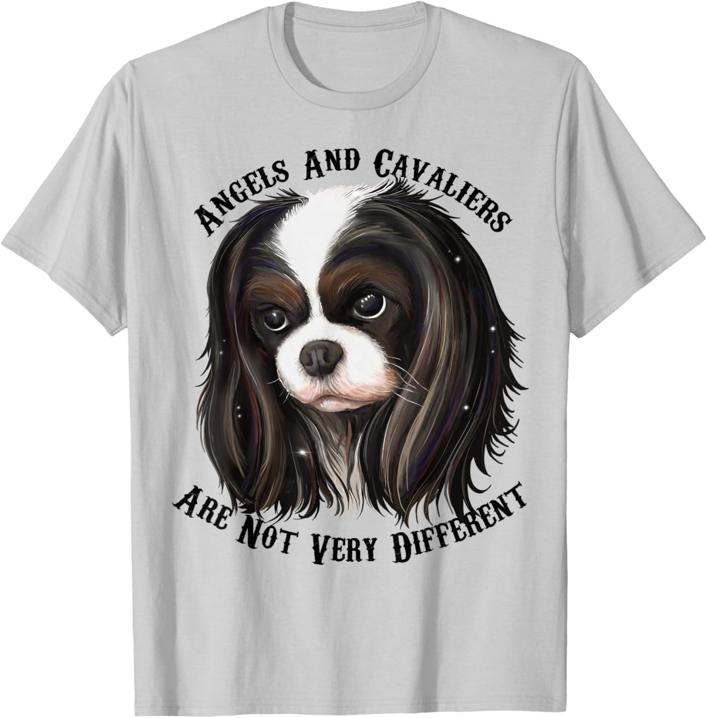 Cavalier King Charles Spaniel tri color T-Shirt - T-Shirt | Ash