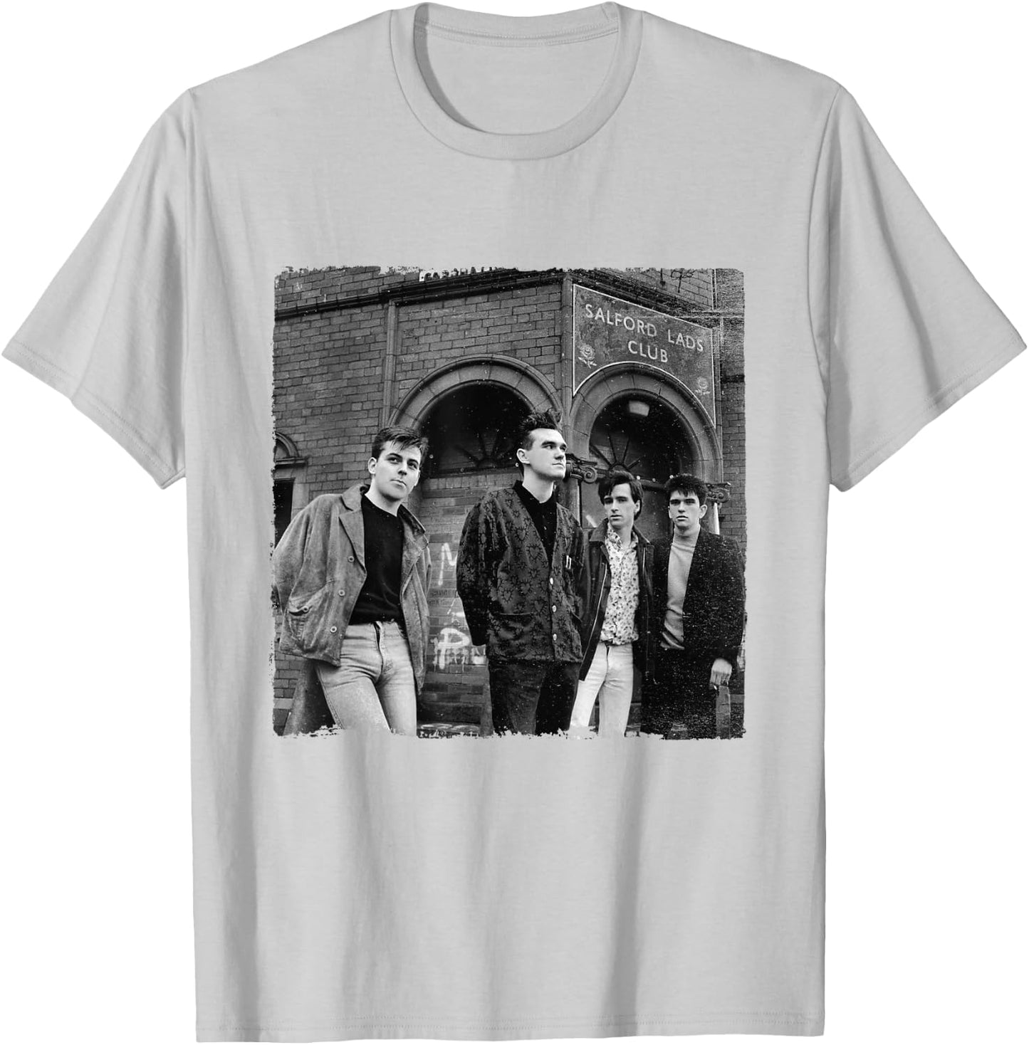 Salford Lads Club The Smiths Band Shot by Stephen Wright T-Shirt - T-Shirt | Ash