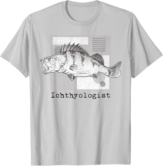 Ichthyologist, Fish Biologist, Marine Biologist, Ocean, Sea T-Shirt - T-Shirt | Ash