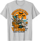 Summerween Vibes Funny Skeleton Spooky Year-round Beach T-Shirt - T-Shirt | Ash