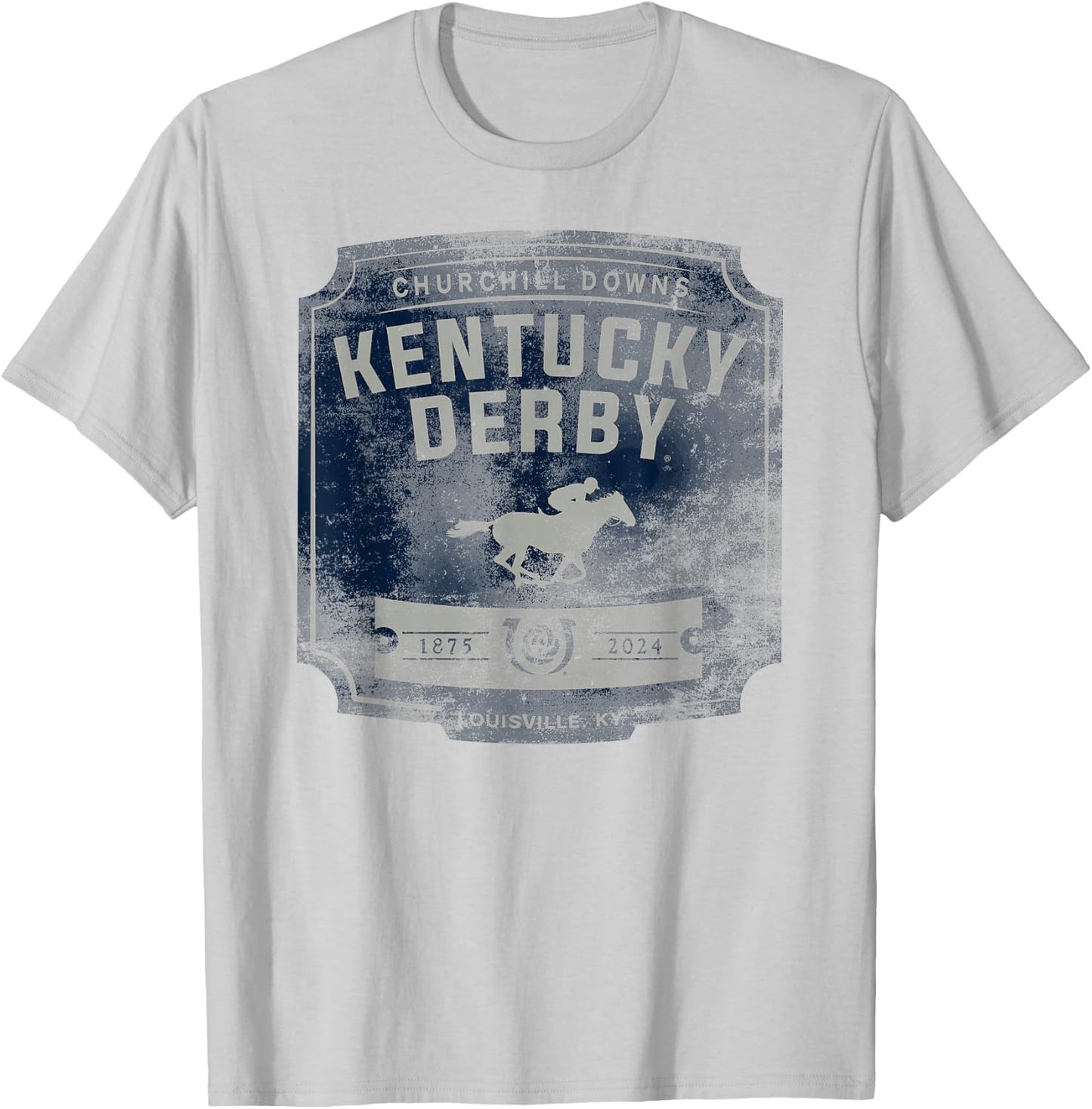 Officially Licensed Kentucky Derby 2024 Vintage Logo T-Shirt - T-Shirt | Ash