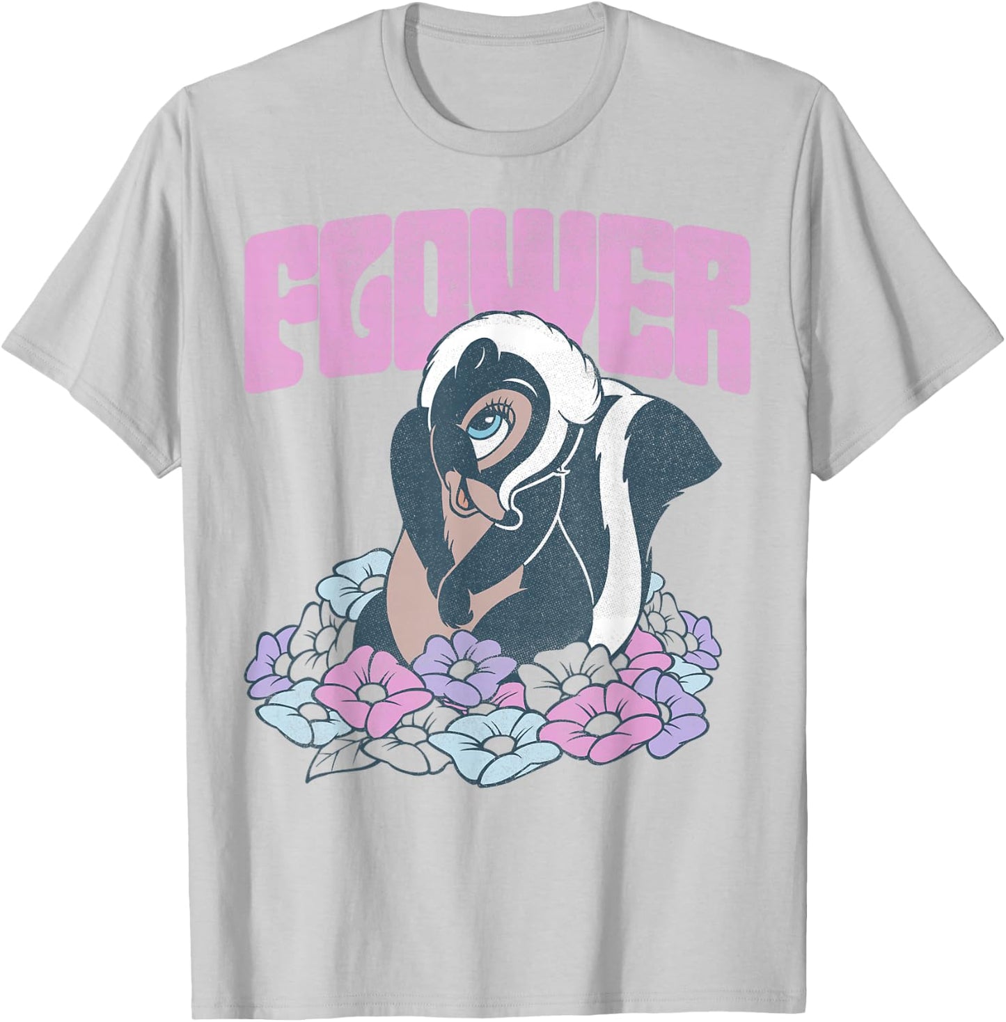 Disney Bambi Flower In The Flowers Portrait T-Shirt - T-Shirt | Ash