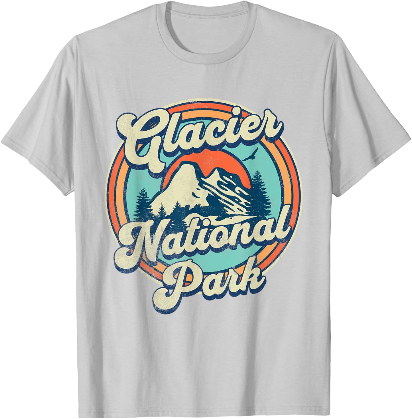 Glacier National Park T-Shirt - T-Shirt | Ash