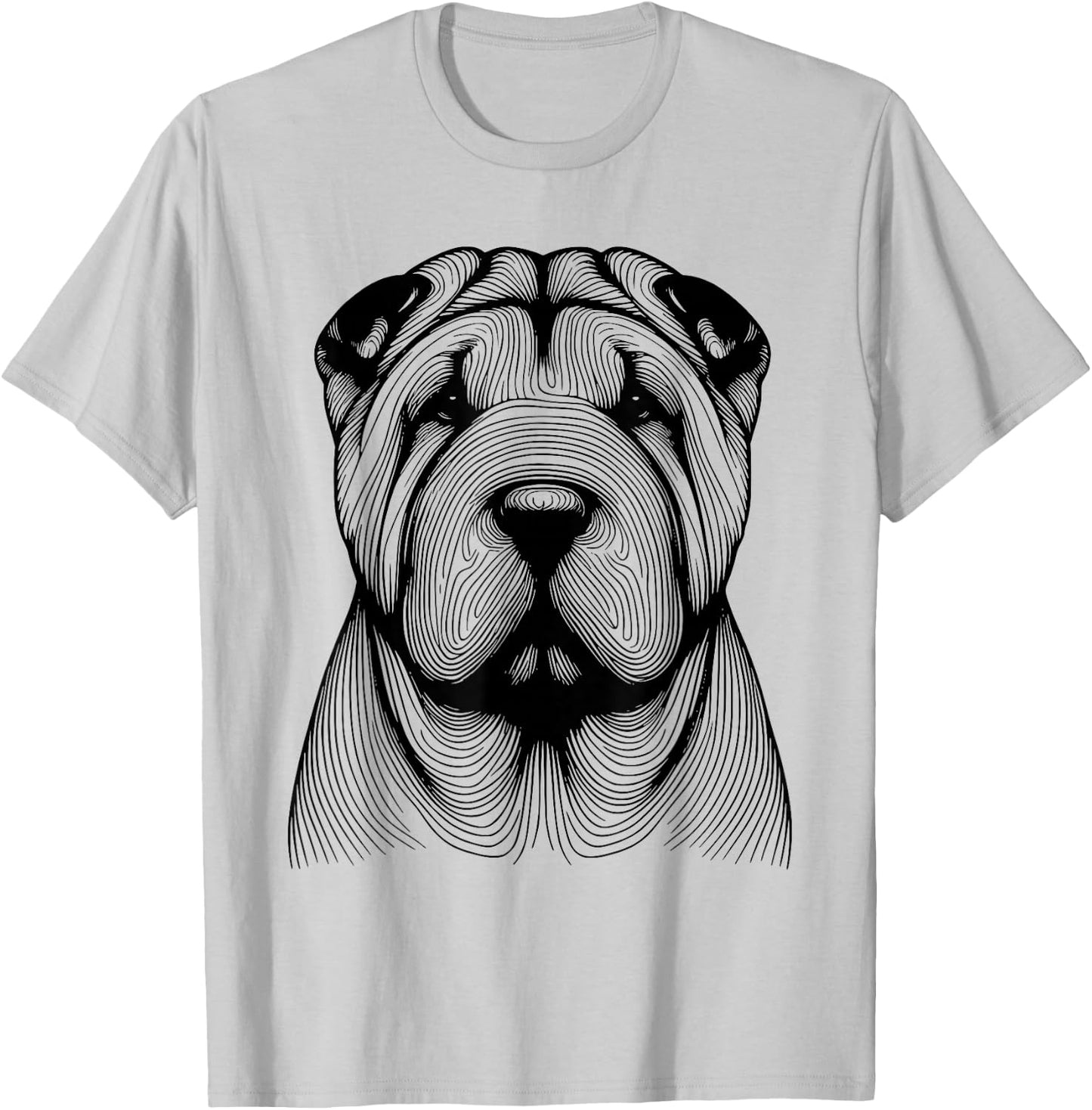 Dog Fingerprint - Shar Pei Dad Mom Women T-Shirt - T-Shirt | Ash