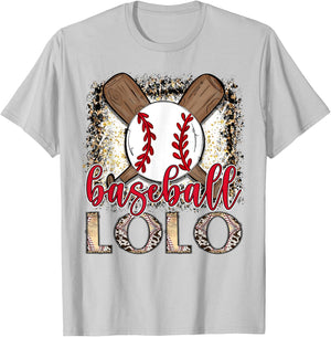Baseball Lolo Leopard Proud Ball Lolo Game Day T-Shirt - T-Shirt | Ash