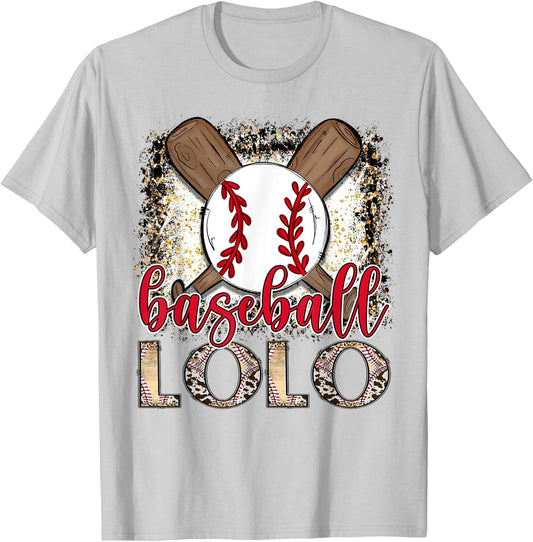 Baseball Lolo Leopard Proud Ball Lolo Game Day T-Shirt - T-Shirt | Ash