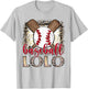 Baseball Lolo Leopard Proud Ball Lolo Game Day T-Shirt - T-Shirt | Ash