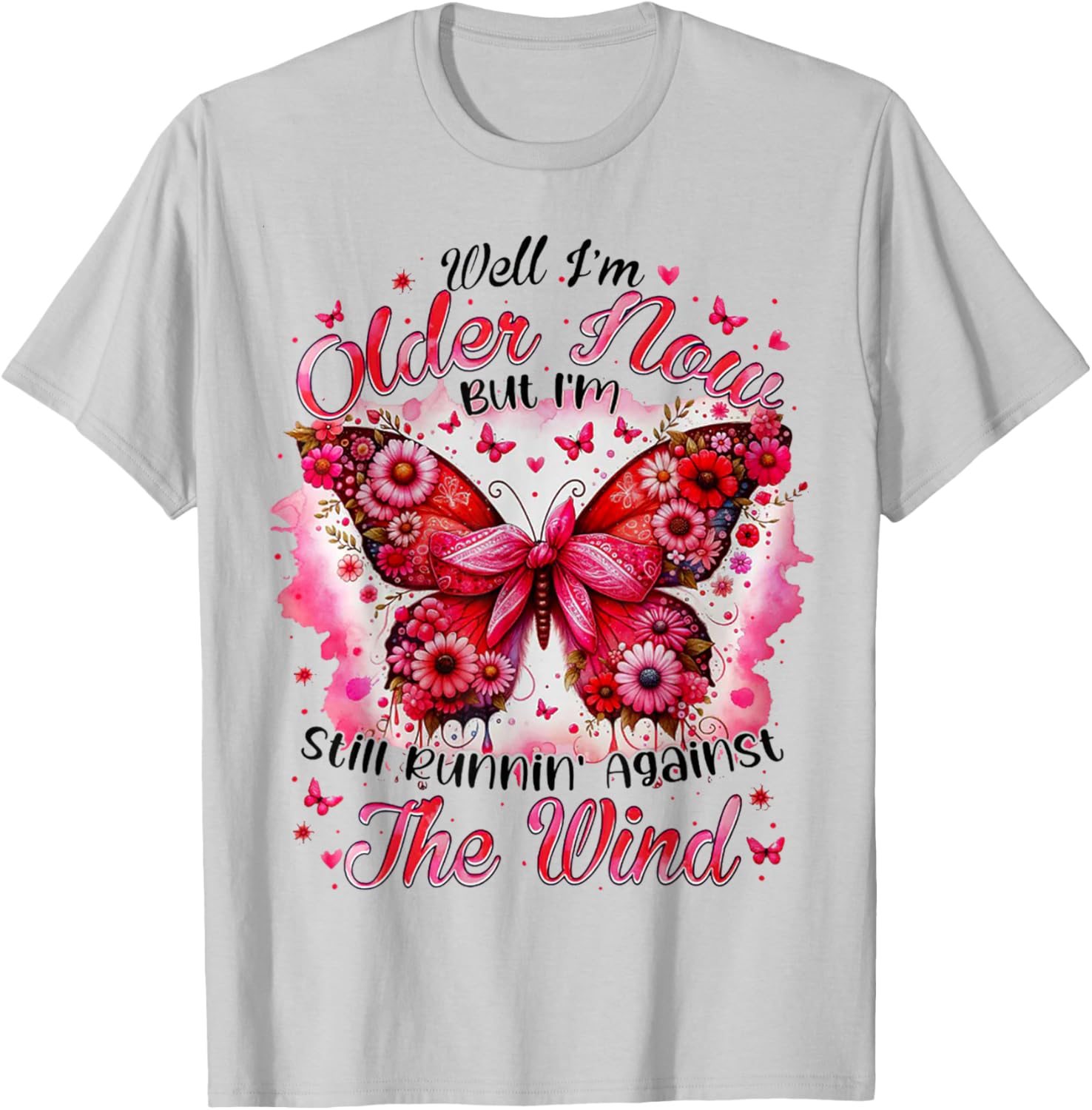 Well I'm Older Now But I'm Still Runnin' Against The Wind T-Shirt - T-Shirt | Ash