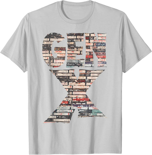 Gen X 80’s Rock Cassettes T-Shirt - T-Shirt | Ash