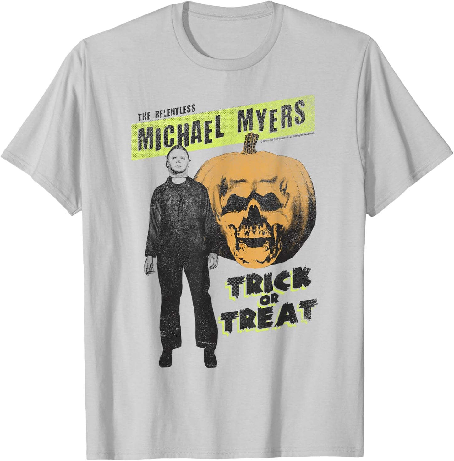 Halloween The Relentless Michael Myers Trick Or Treat T-Shirt - T-Shirt | Ash
